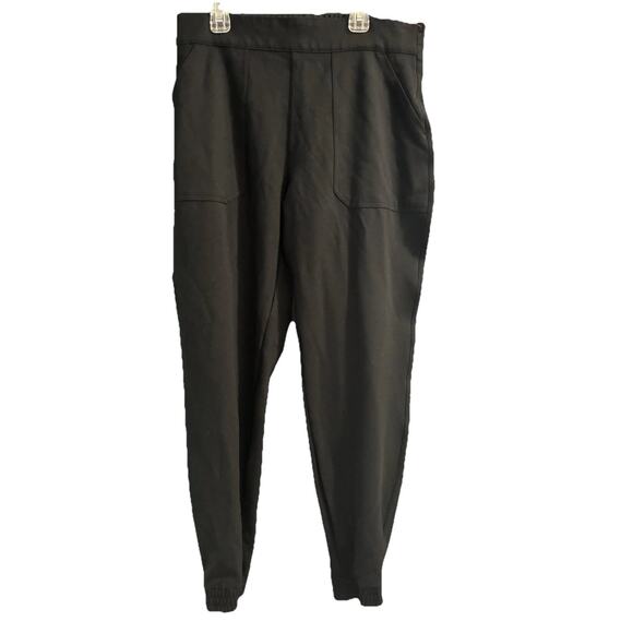 Spanx The Perfect Pant Joggers Womens XL Black Tapered Knit Stretch - Picture 1 of 8